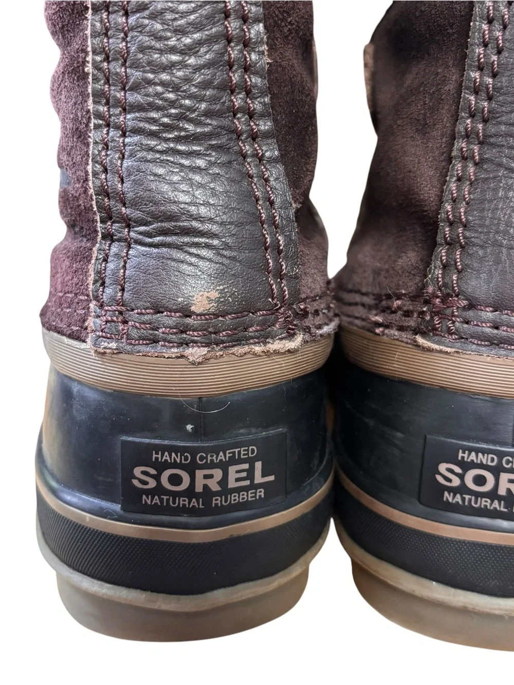 Sorel Brown Faux-Fur Trim Lace-Up Winter Boots